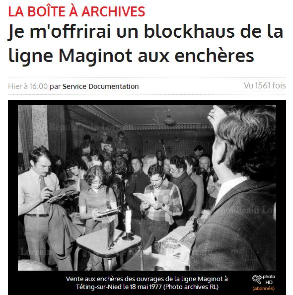 Blokhaus de la ligne Maginot